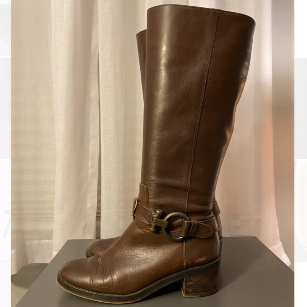 Coach Knee High Genuine Leather Boots